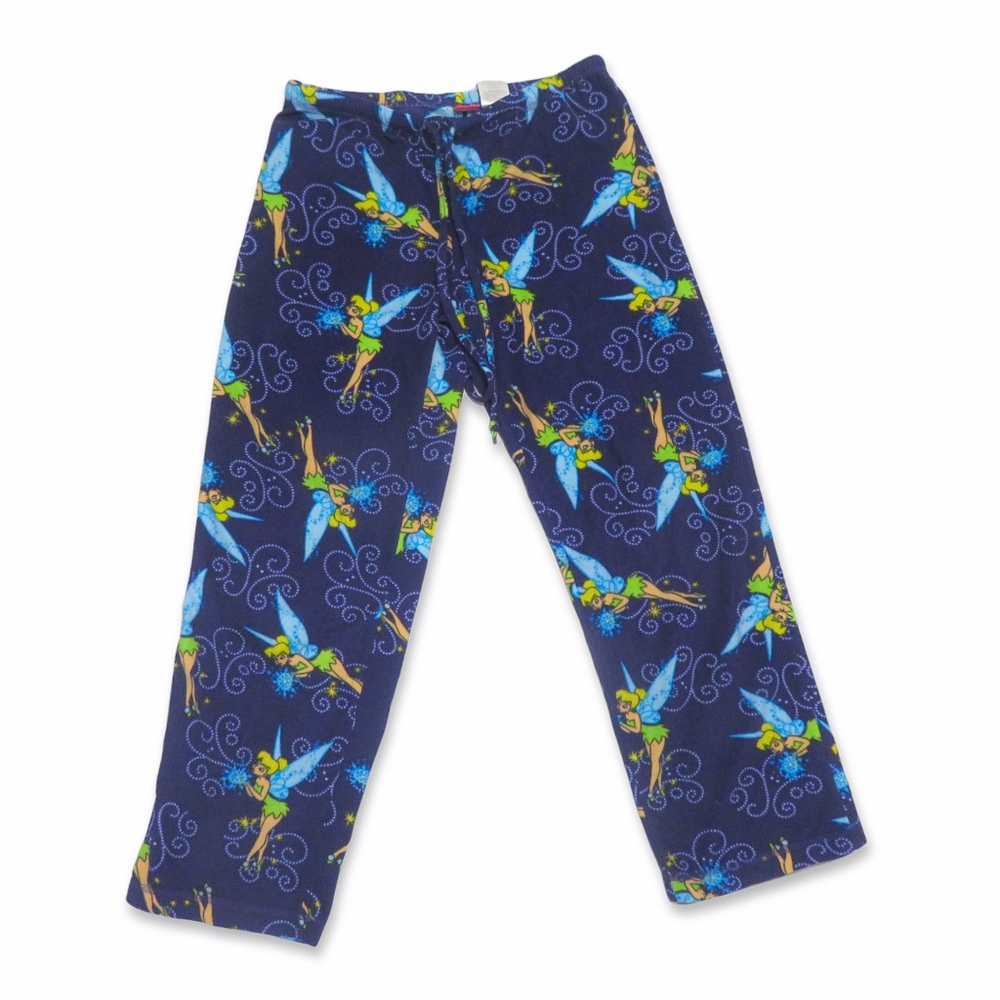 Tinker Bell Pajama Pants Fleece Lounge Disney Purple S Small
